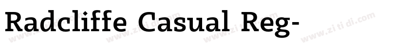 Radcliffe Casual Reg字体转换 Radcliffe Casual Reg字体转换